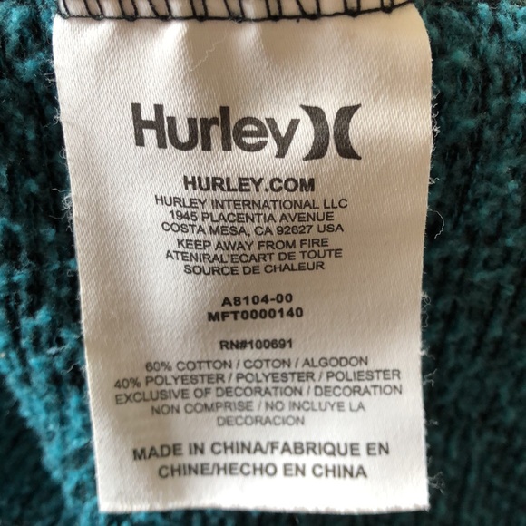 Large Hurley Crew Neck Sweater - Picture 6 of 6